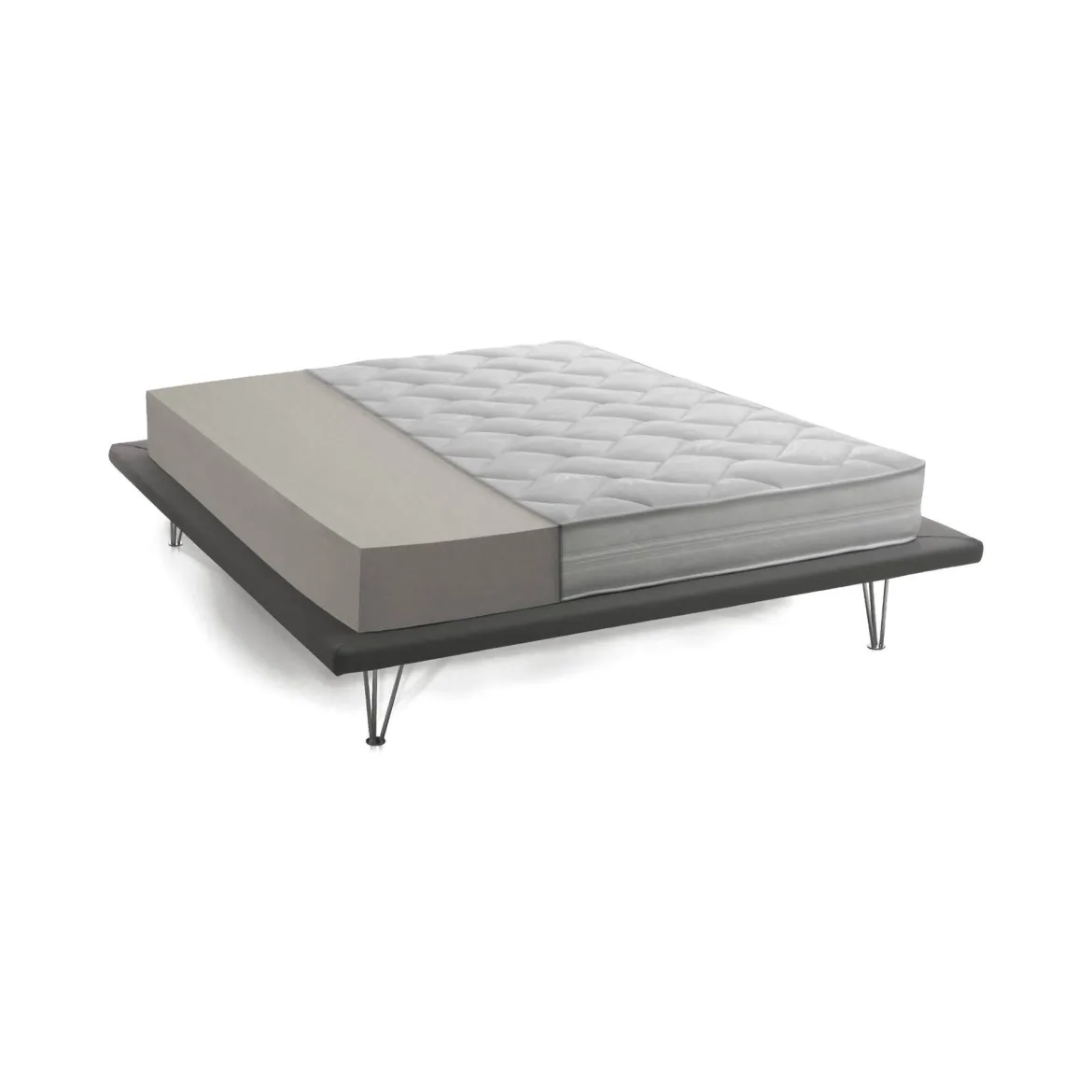 Materasso superficie confortevole singolo 90x190 in WaterFoam sfoderabile - Author