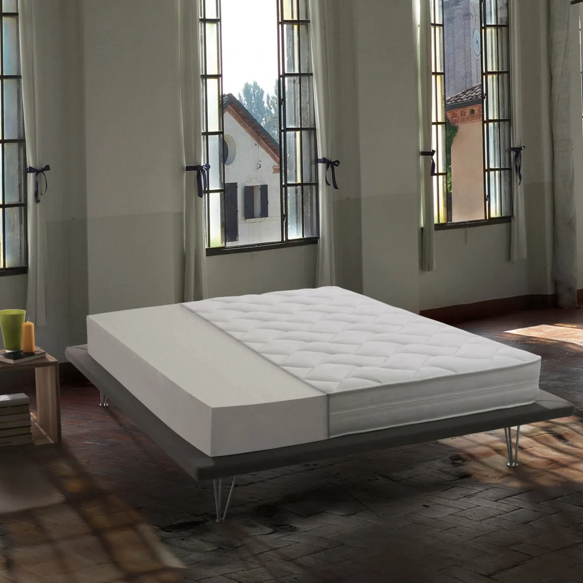 Materasso superficie uniforme singolo 80x190 in WaterFoam sfoderabile - Author