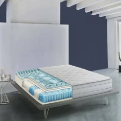 Materasso ventilato piazza e mezza 120x190 in Memory Foam sfoderabile - Alona