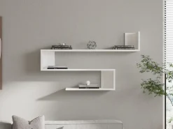 Mensola Bianco 3 Ripiani 25x25x105h cm, - Verretto