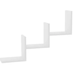 Mensola Bianco 3 Ripiani 98x20x72h cm, - Malgrate
