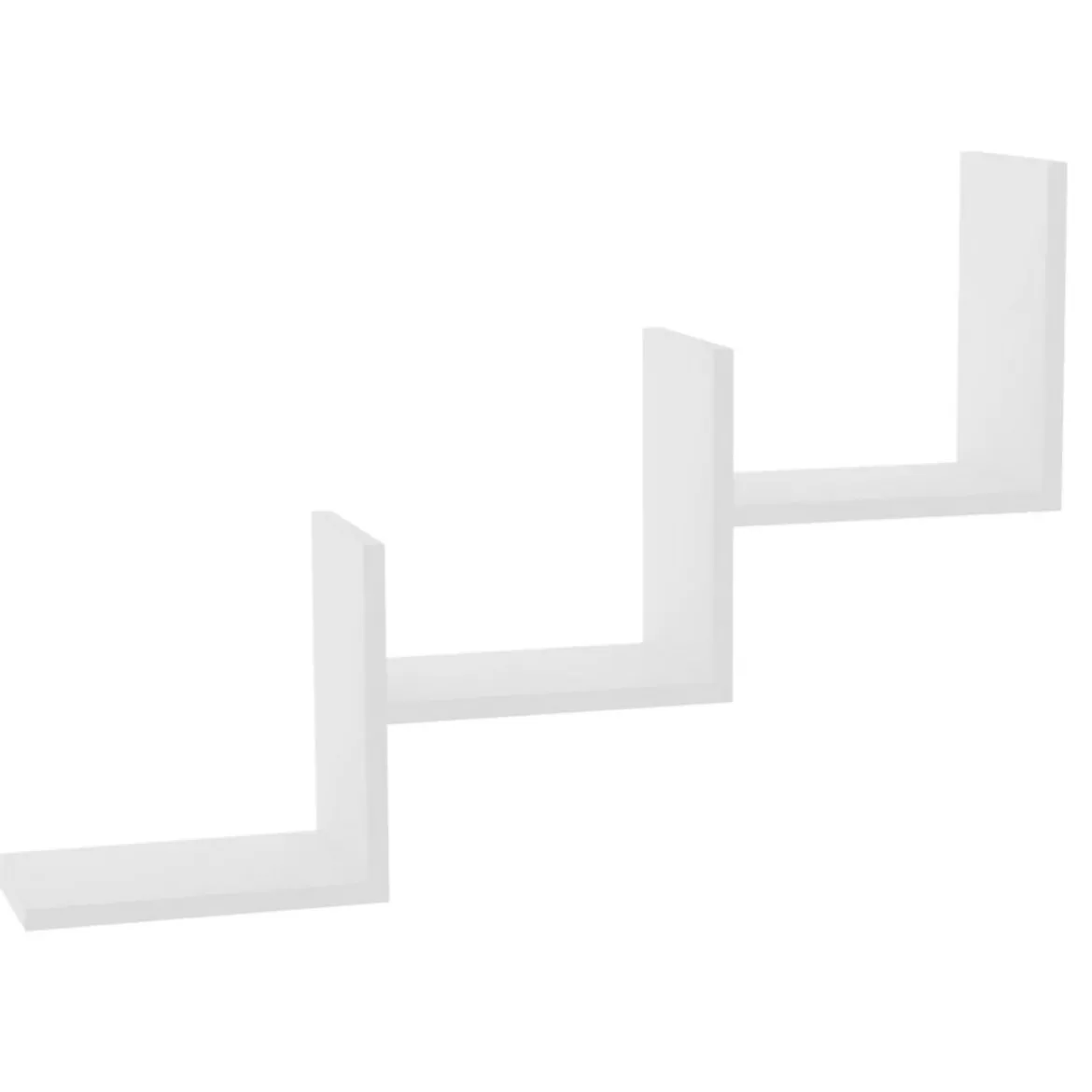 Mensola Bianco 3 Ripiani 98x20x72h cm, - Malgrate