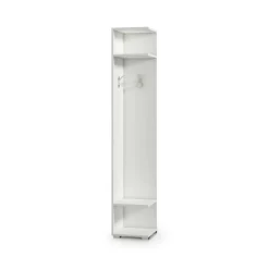 Mobile da ingresso Fornace, 35x37h195 cm, Bianco