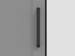 Mobile da Ingresso Grigio Marrone Rovere un Cassetto 2 Ripiani 60.5x41x105h cm, Un'anta - Rogeno