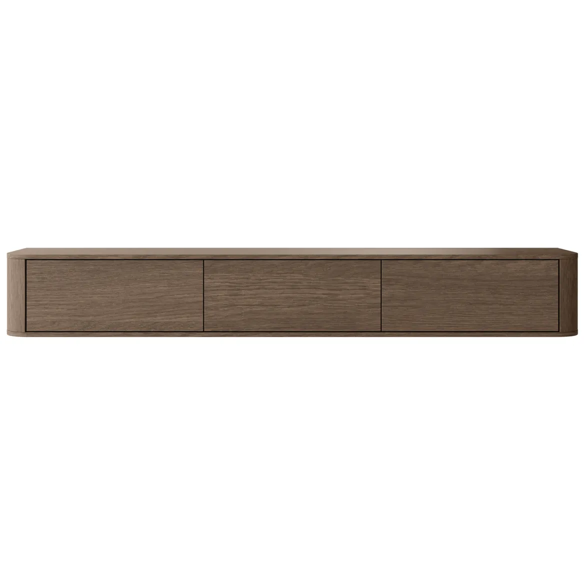 Mobile Porta tv Marrone Noce 3 Cassetti un Ripiano 200x34x28h cm, 3 Vani - Kahate
