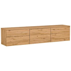 Mobile Porta tv Marrone Rovere 3 Vani 3 Ante 160x32x35h cm, Apertura a Ribalta - Marazzi