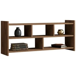 Mobile Porta tv Marrone Rovere 5 Ripiani 5 Vani 118x28x55h cm, Peso Supportato 40 kg - Loreglia