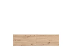 Mobile Porta tv Marrone Rovere Nodi un Ripiano 2 Ante 128x41.5x32h cm, Anta Effetto Rigato - Colico