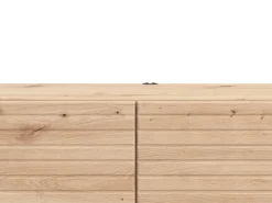 Mobile Porta tv Marrone Rovere Nodi un Ripiano 2 Ante 128x41.5x32h cm, Anta Effetto Rigato - Colico