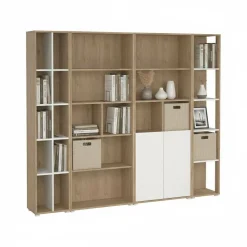 Mobile salotto multifunzione 262cm antracite e rovere - Douglas