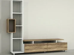 Mobile soggiorno classico 320cm antracite e acero - Acuto