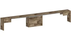 Panca allungabile effetto legno acero 290x25x45h cm - Quedan