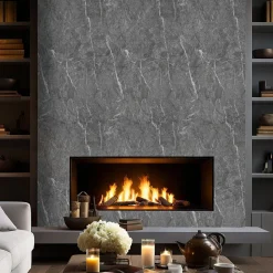 Pannello Decorativo Grigio Marmo set da 12, Facile da Tagliare, Facile da Installare Texture Realistica 60x0.3 cm, Isolante Acustico Scarsa Isolazione