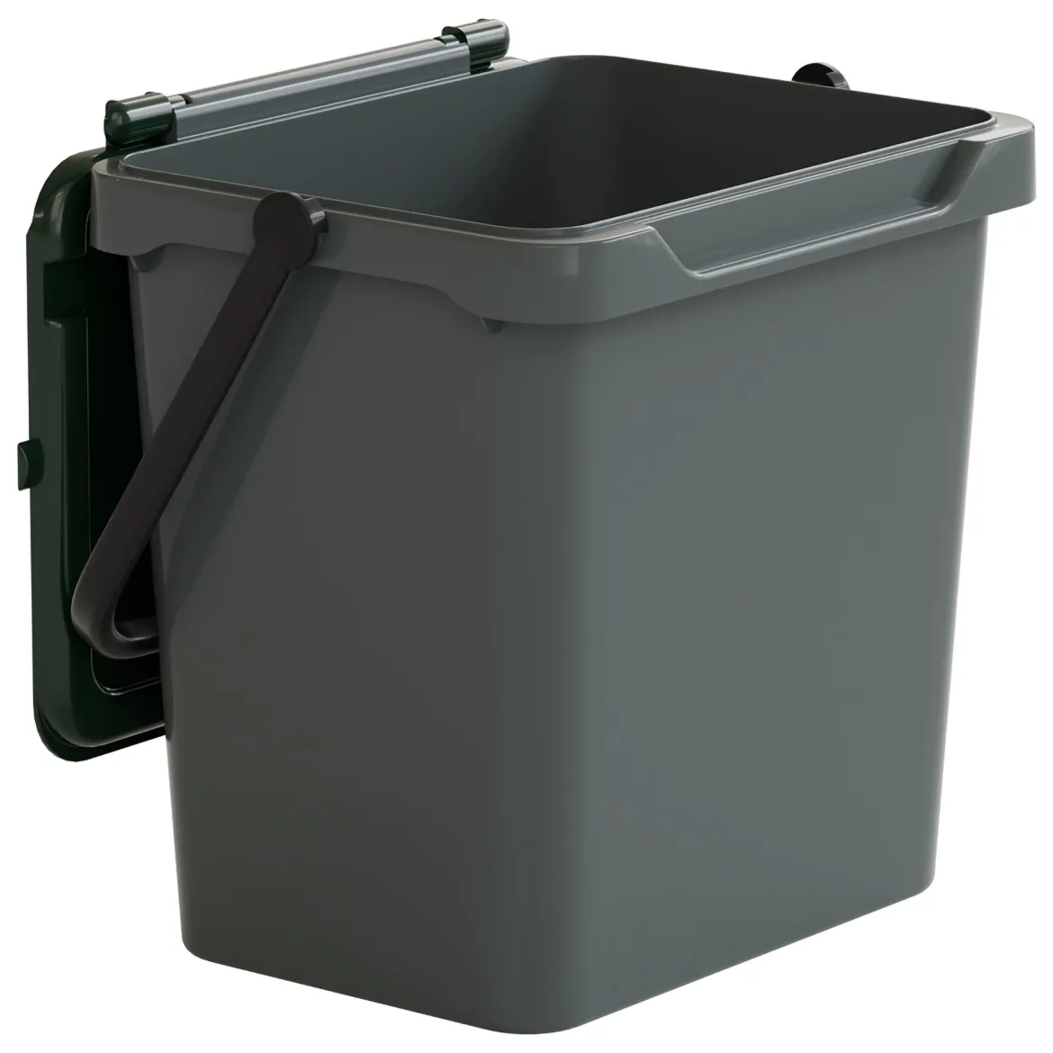 Pattumiera Verde Capacità 38 lt un Cestino 40x31x39h cm, Made in Italy - Foscas