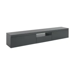 Porta TV antracite 220x40x35h cm 3 ante - Annett