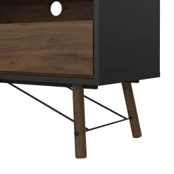 Porta TV nero,noce 150x40x59h cm in legno - Antoine