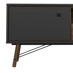 Porta TV nero,noce 150x40x59h cm in legno - Antoine