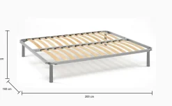 Rete letto matrimoniale Alessa, 100% Made in Italy, Cm 180x190h 34