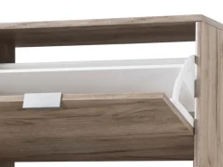 Scarpiera Marrone Rovere Grigio 8 Ripiani 8 Vani 67x28x155.5h cm, 4 Ante - Pentone