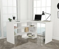 Scrivania angolare bianca 120x78cm - Aksel