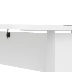 Scrivania angolare bianca 180x90cm con 3 cassetti - Leonilda