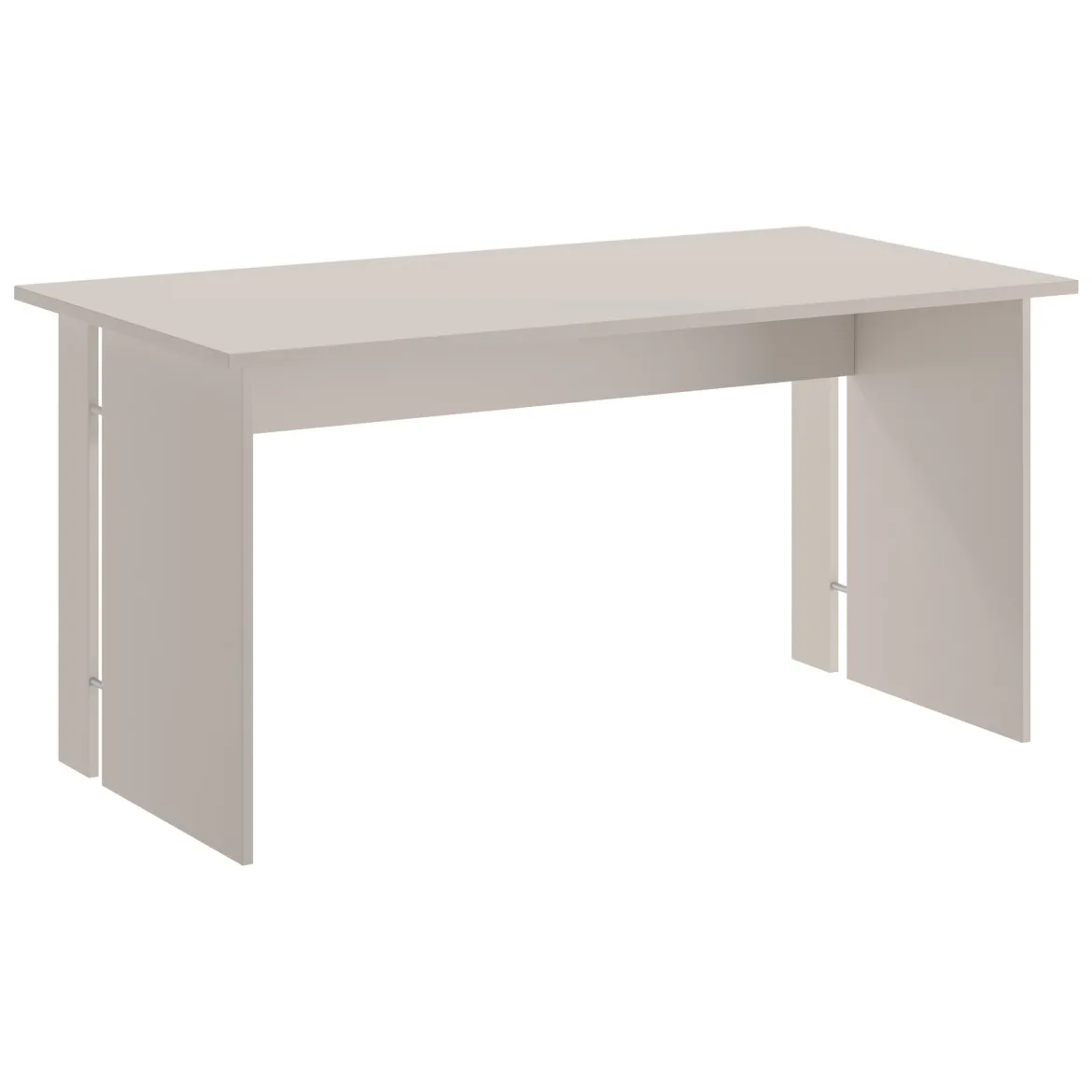 Scrivania Beige un Ripiano Materiale Piano in Legno Nobilitato 150x78x75h cm, Colore Ripiano Beige - Zibello
