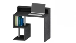 Scrivania lineare ardesia 100x50cm con supporto computer - Giusy