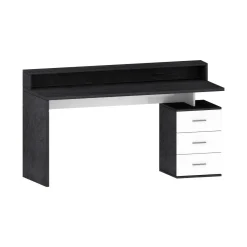 Scrivania lineare ardesia 180x60cm con porta pc - Aurigo