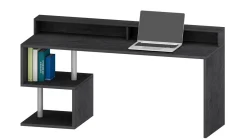 Scrivania lineare ardesia 180x60cm con supporto pc - Poseidone