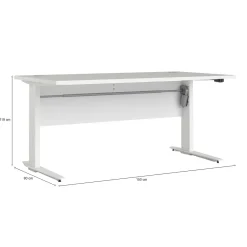 Scrivania lineare bianca 150x80cm minimal - Gonu