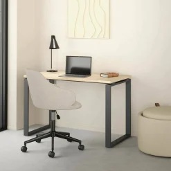 Scrivania lineare rovere e grigia 150x60cm - Arignano