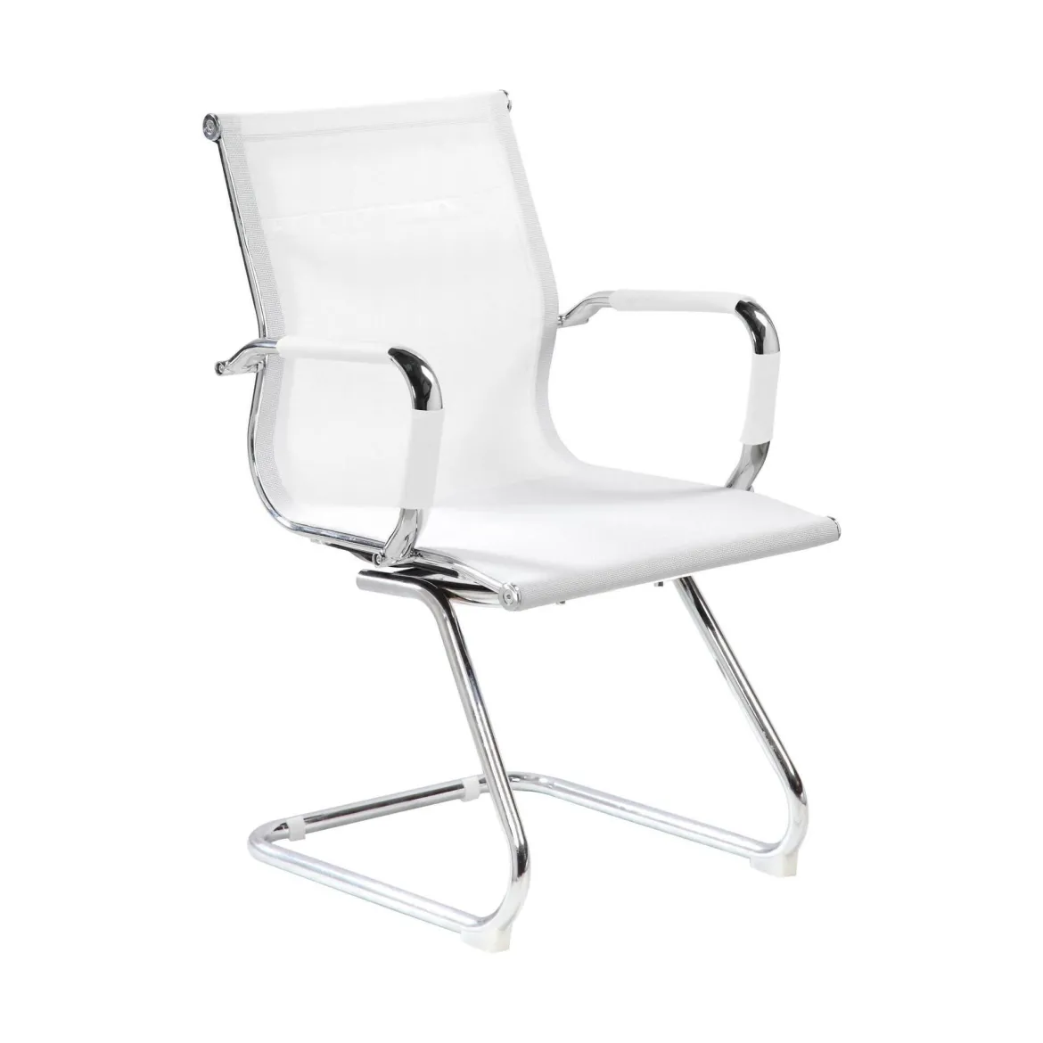 Sedia Bianco una Sedia Peso Supportato 120 kg, Altezza Seduta 43 cm - Balvano