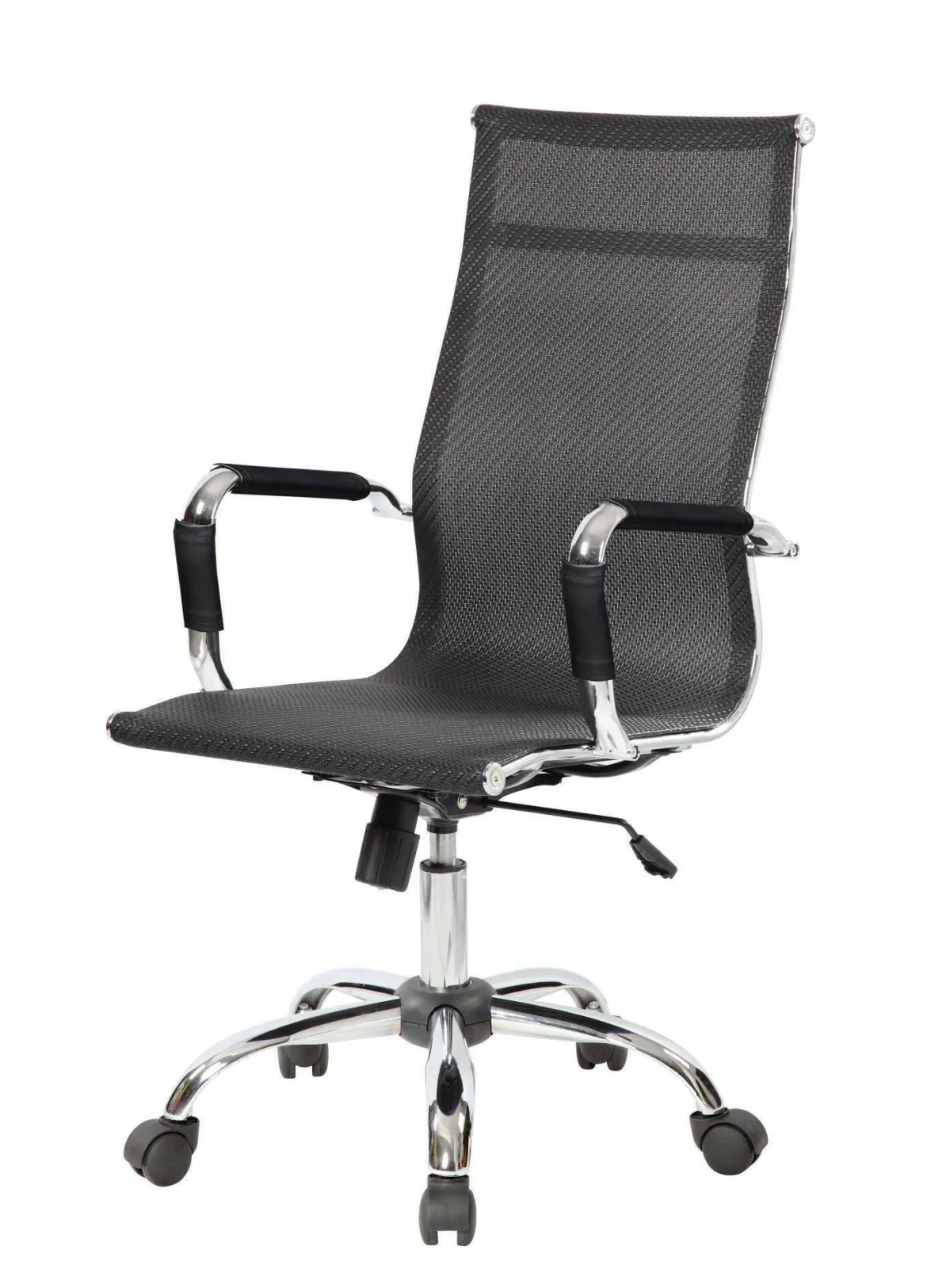 Sedia con ruote Dardit, Nero, 63x54h106/116 cm