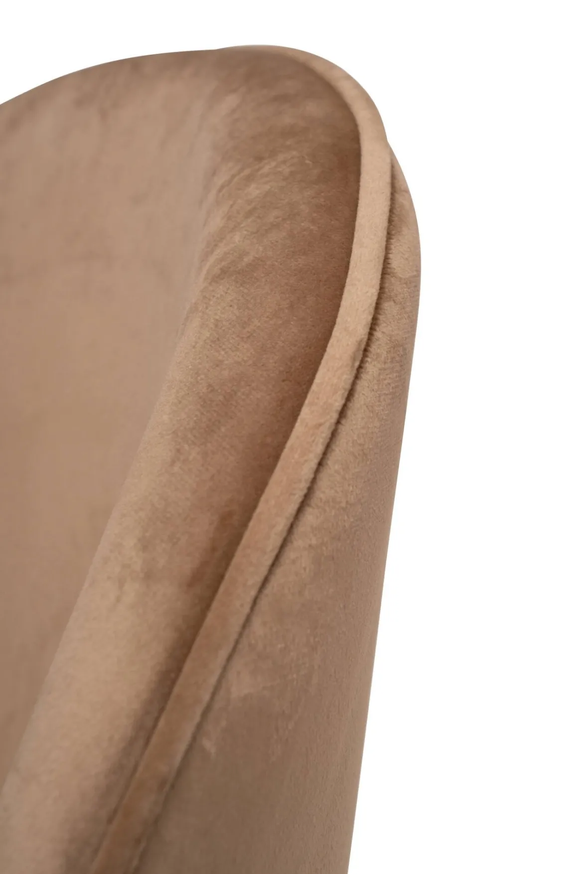 Sedia cucina imbottita in velluto beige - Achito