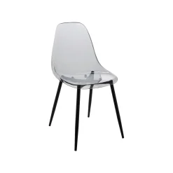 Set di 4 sedie design in plastica fume - Amstrong
