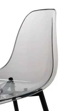 Set di 4 sedie design in plastica fume - Amstrong