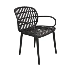 Set salotto giardino minimal 2 poltrone e 1 panchina bianco - Jurij