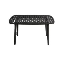 Set salotto giardino minimal 2 poltrone e 1 panchina bianco - Jurij