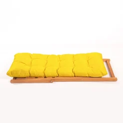 Set Tavolo e Sedie Giallo 2 Posti Dimensione Tavolo 40x40h40 cm, Dimensione Seduta 59x44h90 cm - Leni