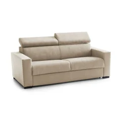 Sofa angolare beige 220x95x85h cm - Matrice