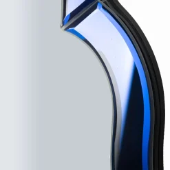 Specchio blu Trasparente Cornice Sagomata Forma Rettangolare 55x150h cm, Tipologia a Parete - Berat