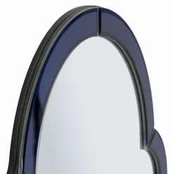 Specchio blu Trasparente Cornice Sagomata Forma Rettangolare 55x150h cm, Tipologia a Parete - Berat
