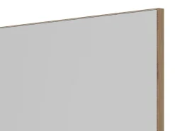 Specchio Marrone kit Fissaggio a Muro Incluso Forma Rettangolare 57x80h - Casasco