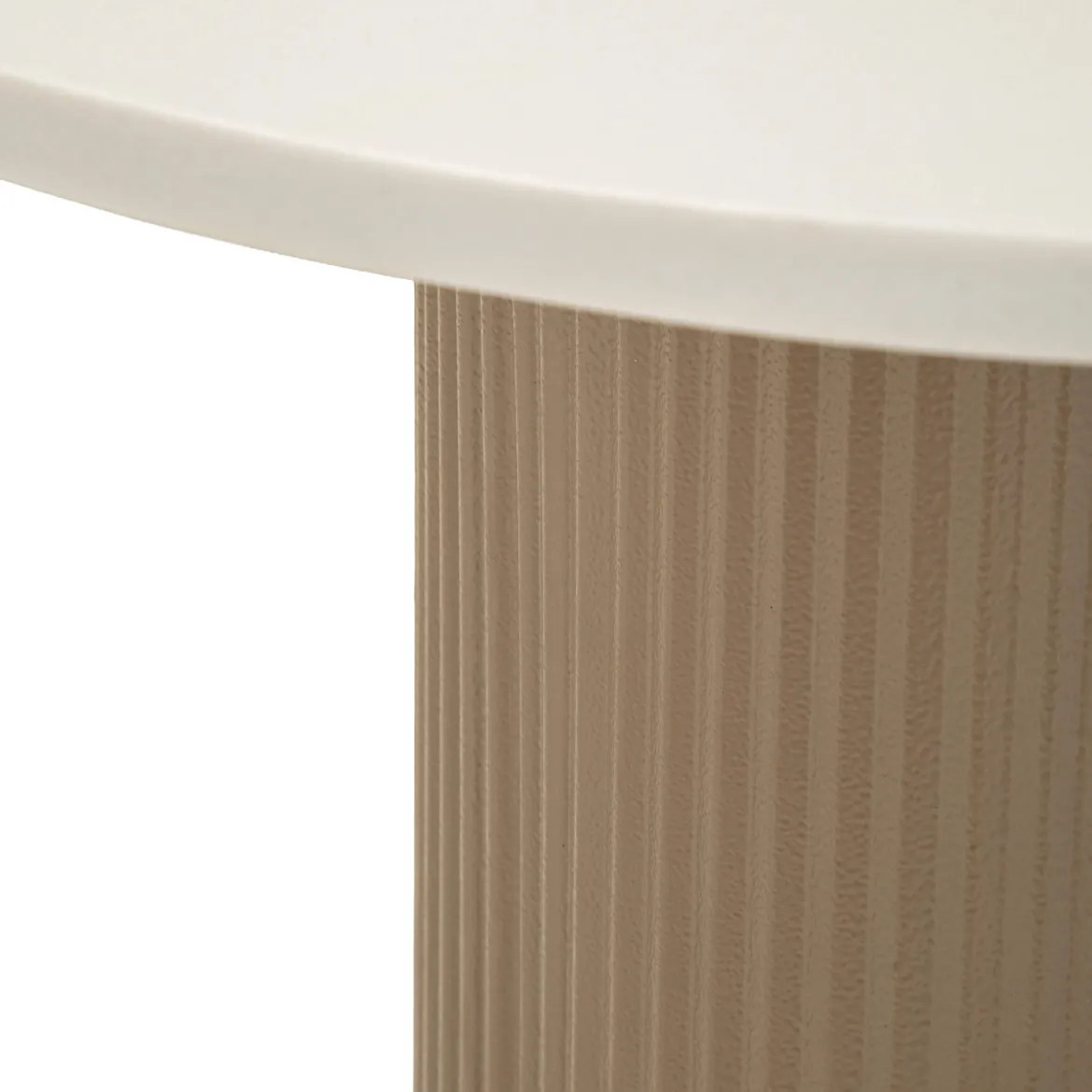 Tavolino da Salotto Bianco Marmo Modulabile Forma Triangolare 90x60x35h cm, Sfumatura Colore Ripiano Marmo - Saraceno