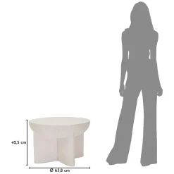 Tavolino da Salotto Bianco Marmo Nero un Vano Forma Rettangolare 80x50x40h cm, Colore Ripiano Bianco - Limosano