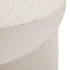Tavolino da Salotto Bianco Marmo Nero un Vano Forma Rettangolare 80x50x40h cm, Colore Ripiano Bianco - Limosano