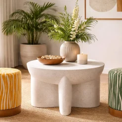 Tavolino da Salotto Bianco Marmo Nero un Vano Forma Rettangolare 80x50x40h cm, Colore Ripiano Bianco - Limosano