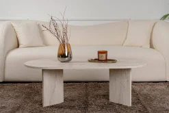 Tavolino da salotto Elain, 119x60 h40 cm, Bianco