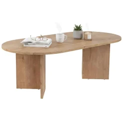 Tavolino da salotto Elain, 119x60 h40 cm, Quercia e Nero