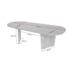 Tavolino da Salotto Marrone Noce Forma Rettangolare Materiale Piano in Legno Nobilitato 119x60x40h cm, Colore Ripiano Marrone - Turate